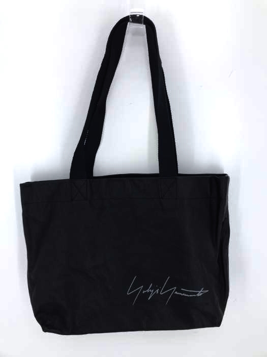 Yohji Yamamoto（ヨウジヤマモト） 青山店 カウレザーシグネチャーロゴハンドバッグ メンズ バッグ