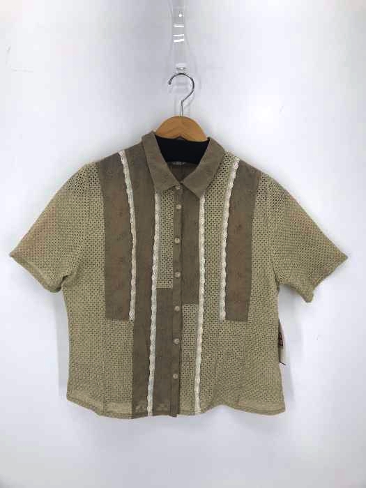 Cotton House Aya(コットンハウスアヤ) リネン混 レースシャツ レディース トップス