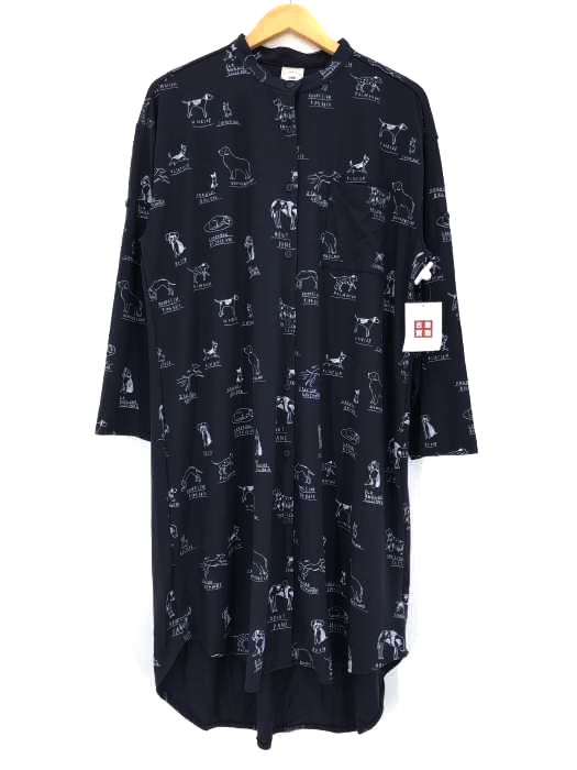 gelato pique（ジェラートピケ） 20AW DOG柄シャツドレス ワンピース レディース ワンピース