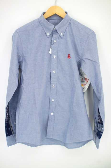 SOPHNET. (ソフネット) BANDANA PANEL B.D SHIRT バンダナ パネル ボタンダウンシャツ メンズ トップス