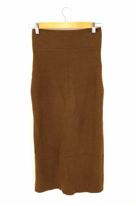 moussy （マウジー） HIGH WAIST RIB SLIT SKIRT レディース スカート