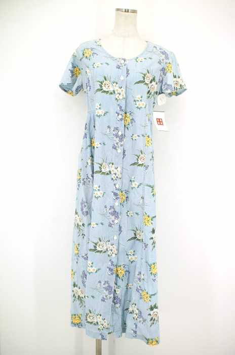 lizwear （） 花柄ノーカラーロングワンピース レディース ワンピース