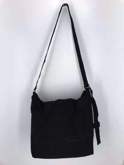 Yohji Yamamoto（ヨウジヤマモト） シグネチャーロゴ キャンバスショルダーバッグ メンズ バッグ