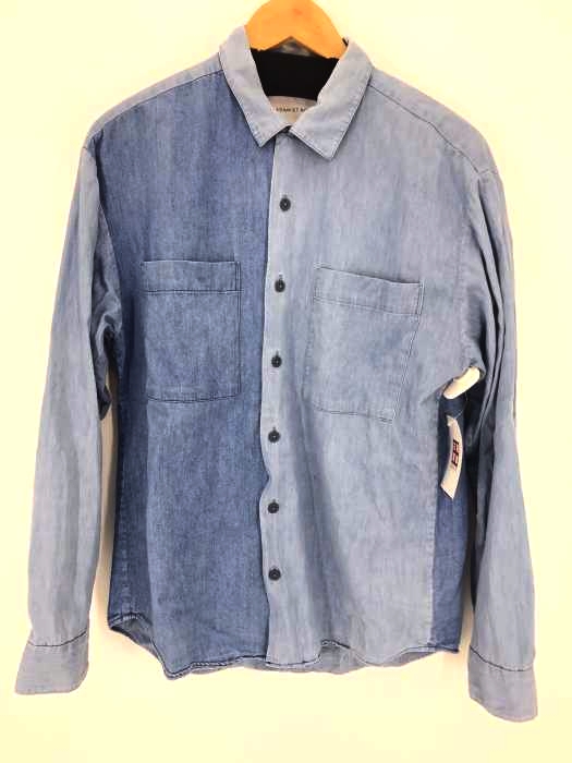 AER ADAM ET ROPE(アダムエロペ) 2トーンデニムシャツ メンズ トップス