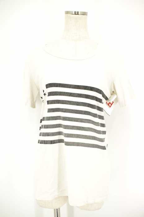 REMI RELIEF （レミレリーフ） プリント入り加工Tシャツ レディース トップス