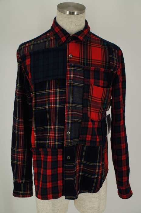 COMME des GARCONS HOMME （コムデギャルソンオム） AD2006 パッチワークボタンシャツ メンズ トップス