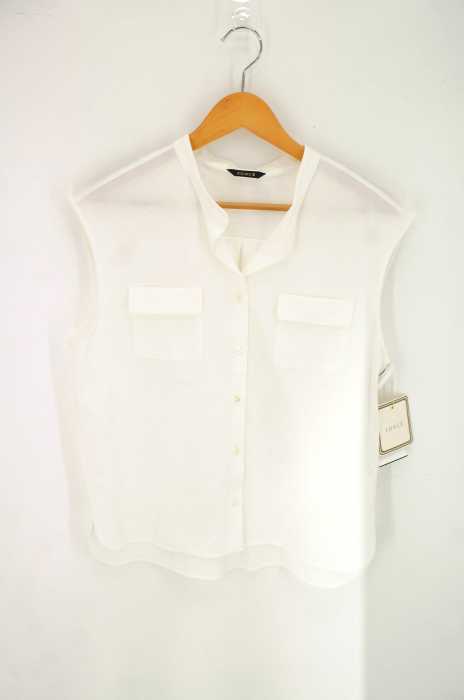 FONCE (フォンセ) スタンドカラーカットシャツ レディース トップス