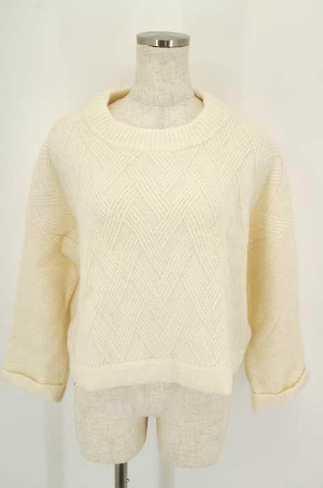 le.coeur blanc () ショート丈ニットセーター レディース トップス