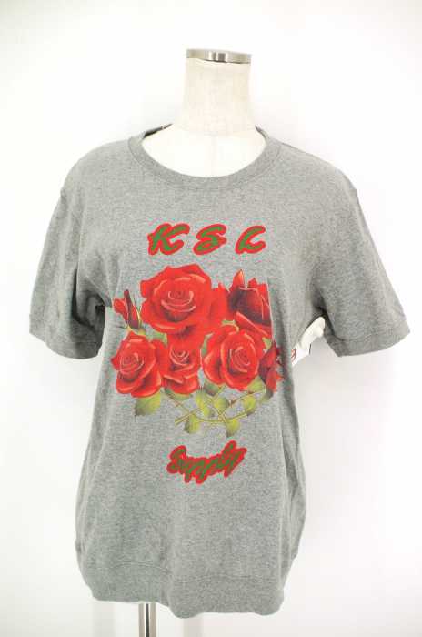 KSL SUPPLY () プリント半袖リブTシャツ レディース トップス