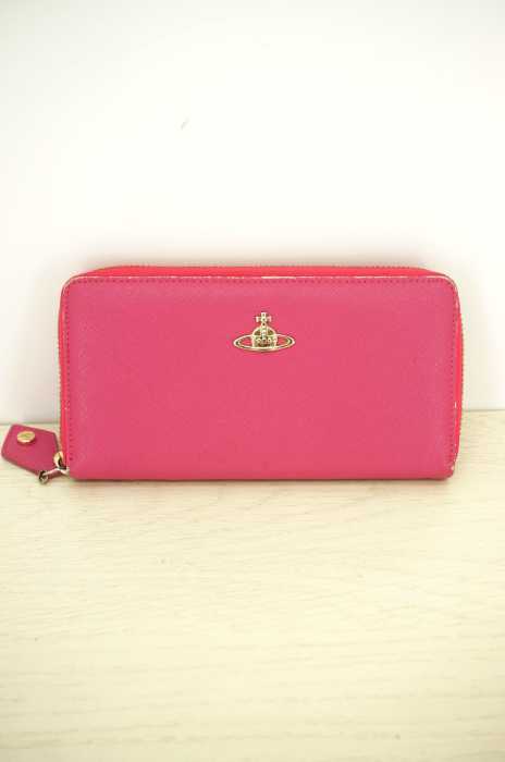 Vivienne Westwood （ヴィヴィアンウエストウッド） オーブロゴラウンドジップ長財布　ロングウォレット レディース 財布・ケース