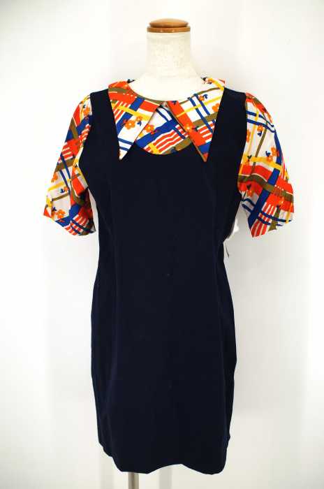 d4discus hand made shift dress 1970s vintage fabric レディース ワンピース