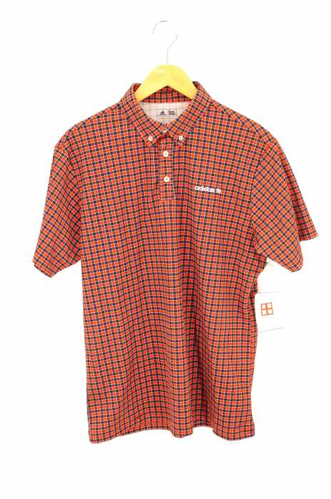 adidas （アディダス） adidas GOLF アディダスゴルフ 半袖ポロシャツ チェック ゴルフウェア メンズ メンズ トップス