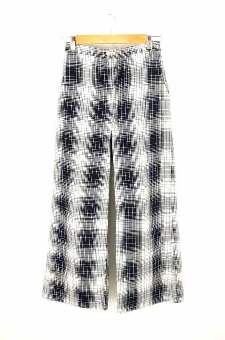 Demi-Luxe BEAMS （デミルクスビームス） チェック柄 コットン ストレッチパンツ レディース パンツ