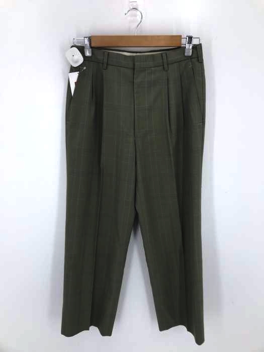 USED古着(ユーズドフルギ) チェック柄 2タックスラックスパンツ メンズ パンツ