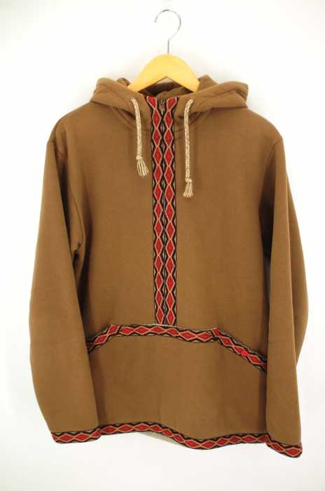 WHITE MOUNTAINEERING（ホワイトマウンテニアリング） Fleece lining Native Pattern Taped Hoodie メンズ トップス