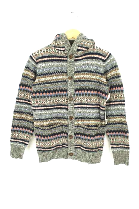 BEAUTY&YOUTH UNITED ARROWS(ビューティーアンドユースユナイテッドアローズ) 総柄フーデットカーディガン メンズ トップス