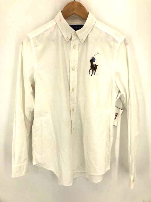 RALPH LAUREN(ラルフローレン) ブランドロゴ刺繍入り長袖ロングスリーブシャツ メンズ トップス