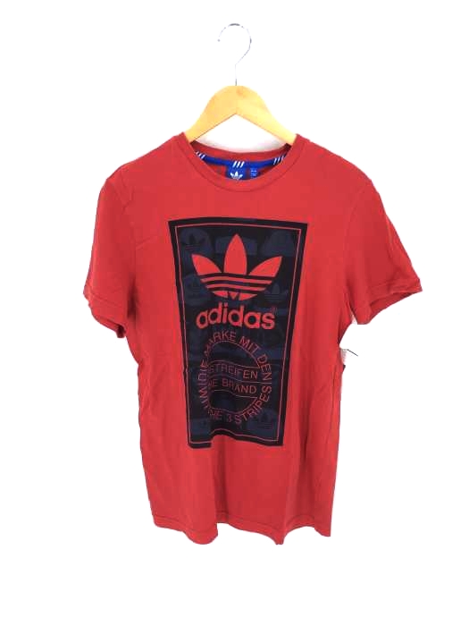 adidas（アディダス） ロゴデザイン半袖クルーネックTシャツ メンズ トップス