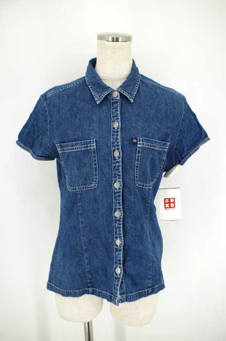 POLO JEANS COMPANY RALPH LAUREN （ポロジーンズカンパニーラルフローレン） 半袖デニムボタンシャツ レディース トップス