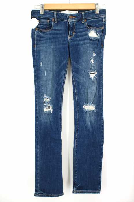 Abercrombie & Fitch （アバクロンビーアンドフィッチ） クラッシュ加工 レディース パンツ