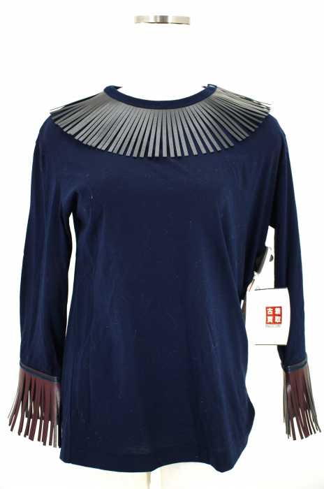 TOGA PULLA （トーガプルラ） Fringe jersey long sleeve レディース トップス