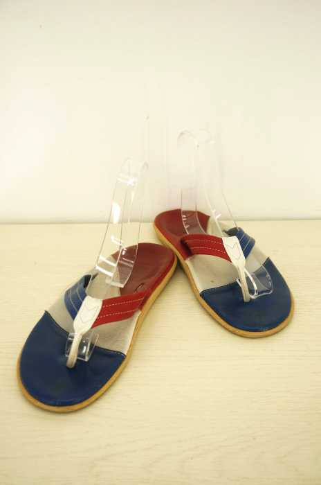ISLAND SLIPPER(アイランドスリッパ) トリコカラーレザービーチサンダル メンズ シューズ