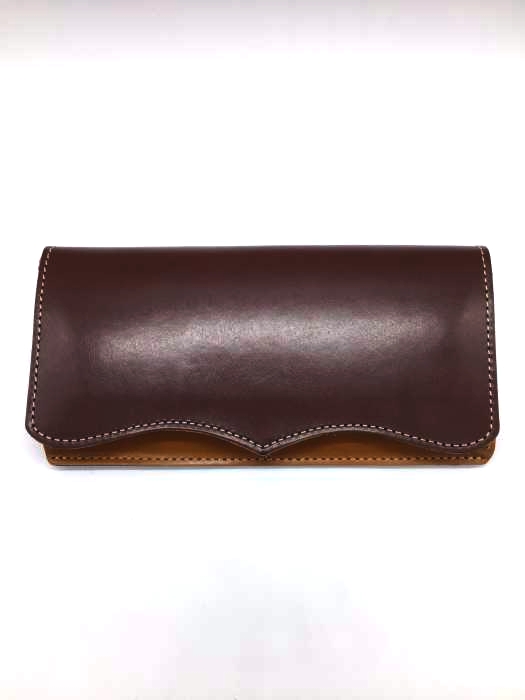 USED古着（ユーズドフルギ） made in underground osaka.japan ヌメ革 長財布 メンズ 財布・ケース