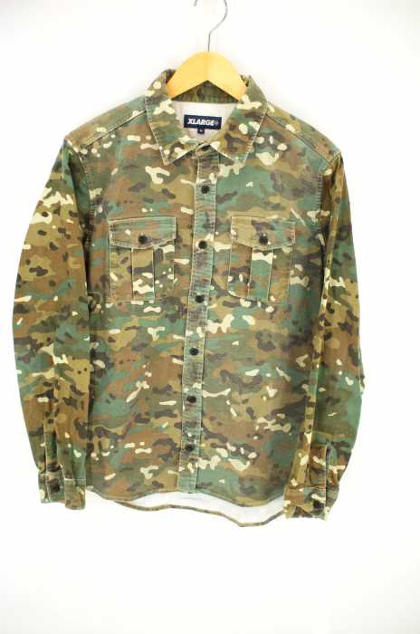 X-LARGE（エクストララージ） ヘビーウェイトカモフラシャツ メンズ トップス