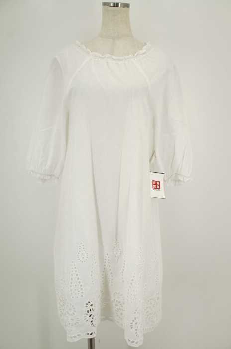 MILKFED. （ミルクフェド） EMBROIDERED BIG SLEEVE DRESS レディース ワンピース