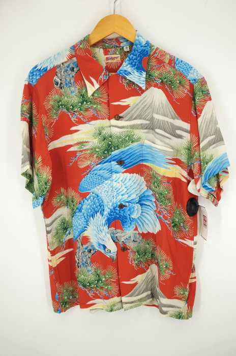SUN SURF（サンサーフ） EAGLEOVERHEAD 和柄レーヨンアロハシャツ メンズ トップス