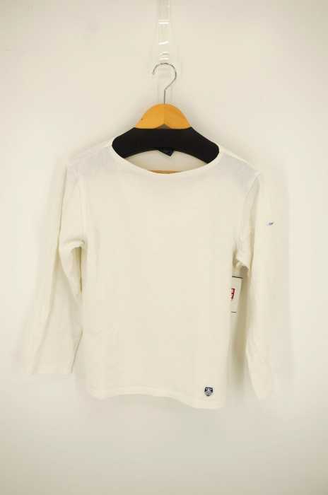 BEAUTY & YOUTH UNITED ARROWS×ORCIVAL （ビューティーアンドユースオーチバル） 七分丈　ボートネック無地カットソー メンズ トップス