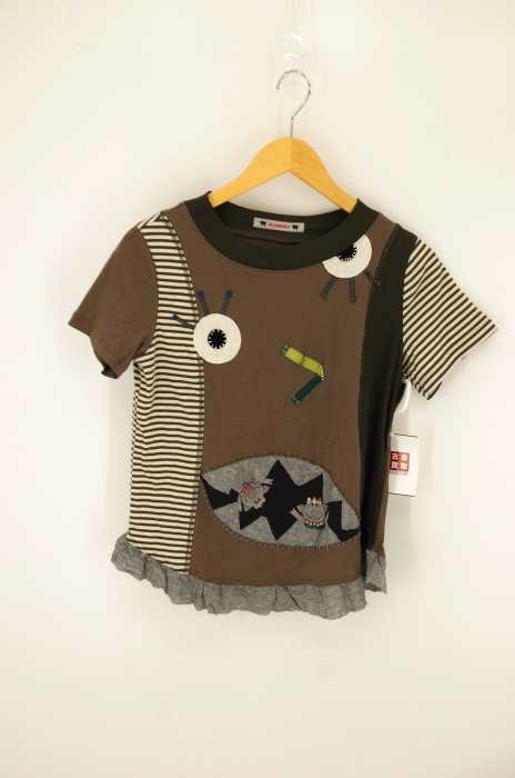 OLLEBOREBLA（アルベロベロ） 総柄 再構築 パッチワーク Tシャツ レディース トップス