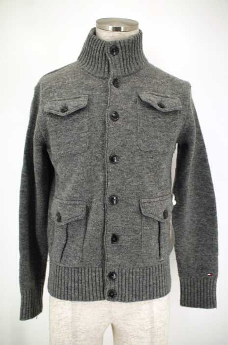 TOMMY HILFIGER （トミーヒルフィガー） ニットボタンジャケット メンズ トップス