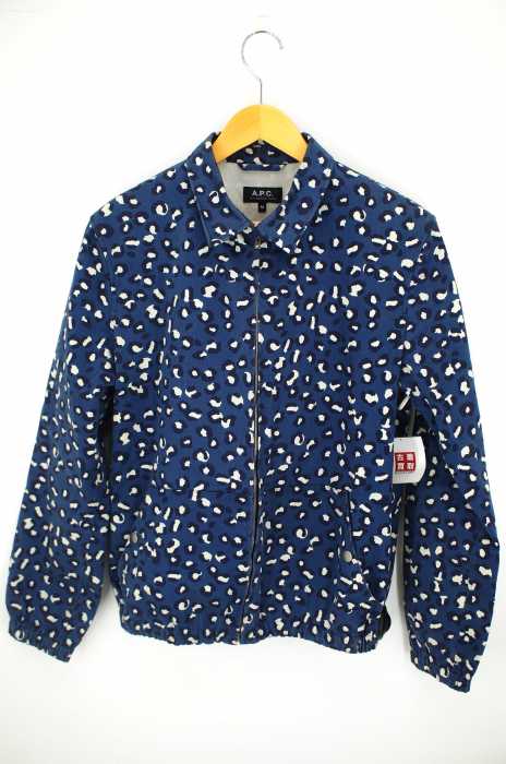 A.P.C. （アーペーセー） ブルーレオパード スイングトップ メンズ アウター