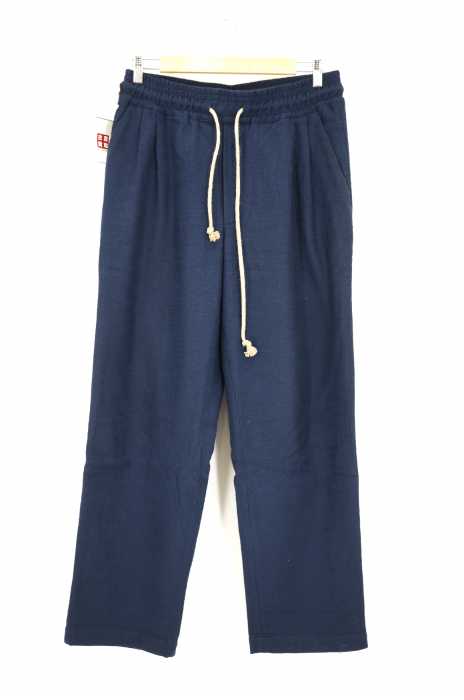 FRANK LEDER(フランクリーダー) Indigo Piece Dyed Cotton Drawstring Pant メンズ パンツ