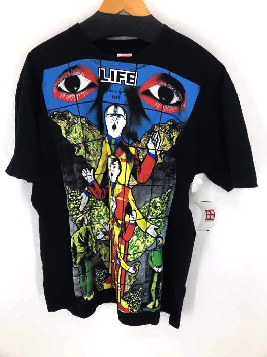Supreme（シュプリーム） Gilbert & George LIFE Tee Black メンズ トップス