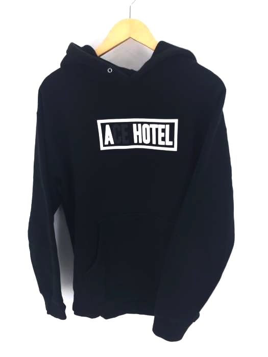 ATELIER ACE（フルギ） ACE HOTEL ボックスロゴパーカー 長袖ロングスリーブ メンズ トップス