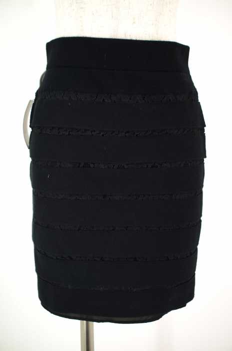 ANN TAYLOR (アンテイラー) レース切替ボーダースカート レディース スカート