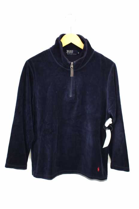 Polo by RALPH LAUREN (ポロバイラルフローレン) ハーフジッププルオーバー ベロア メンズ トップス