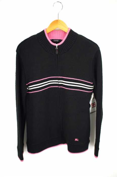 BURBERRY BLACK LABEL （バーバリーブラックレーベル） ジップアップニットジャケット メンズ トップス