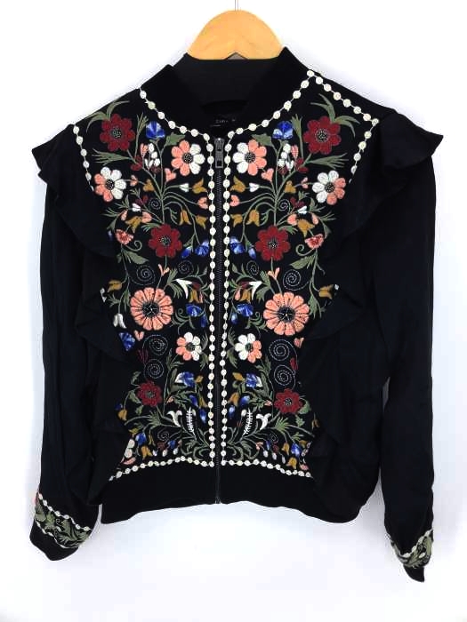 ZARA WOMAN　刺繍ブルゾン ZARA - ZARA 刺繍 ブルゾン 13990円の通販 by な's shop｜ザラ
