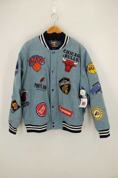 NIKE × Supreme(ナイキ シュプリーム) NBA Denim Warm-Up Jacket メンズ アウター