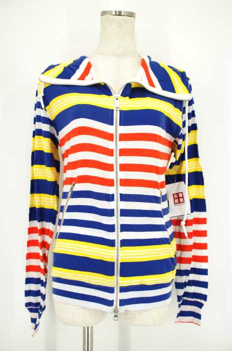 JOYRICH （ジョイリッチ） ボーダー柄ダブルジップパーカー レディース トップス