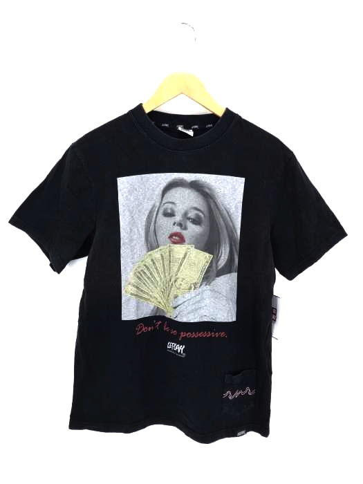 Leflah（レフラー） クルーネックプリント半袖Tシャツ メンズ トップス