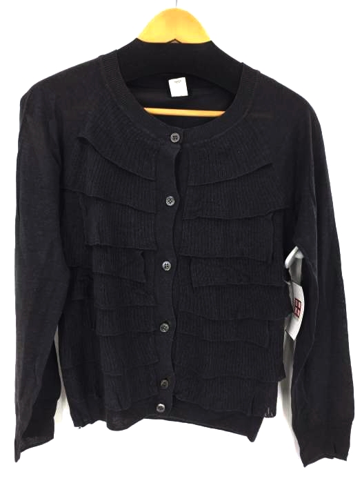J.CREW（ジェイクルー） シルクリネン フリルデザインカーディガン レディース トップス