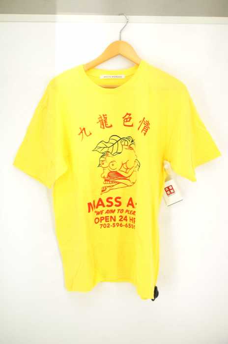 BLACK WEIRDOS(ブラック ウィドゥ) WHITE WEIRDOS MASS-AGE Tee 九龍色情 メンズ トップス