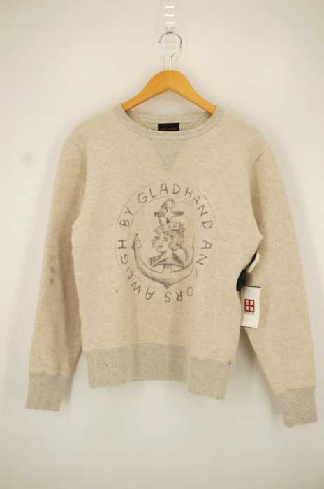 BY GLAD HAND（バイグラッドハンド） GLADDEN SWEAT GRAPHIC L HAND PAINT メンズ トップス