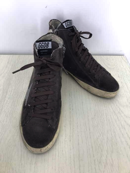 GOLDEN GOOSE（ゴールデングース） FRANCY USED加工 スエード サイドジップ ハイカットスニーカー レディース シューズ