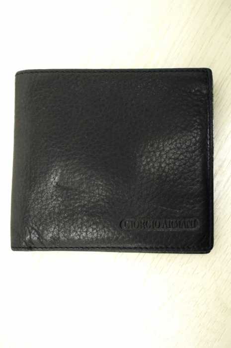 Giorgio Armani (ジョルジオアルマーニ) 2つ折りレザー長財布 メンズ ファッション雑貨