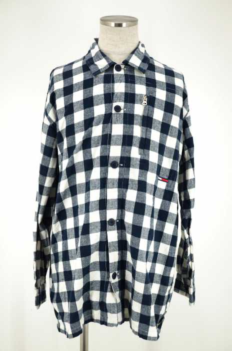 TOMMY HILFIGER （トミーヒルフィガー） ブロックチェック ジップポケットデザインシャツ メンズ トップス